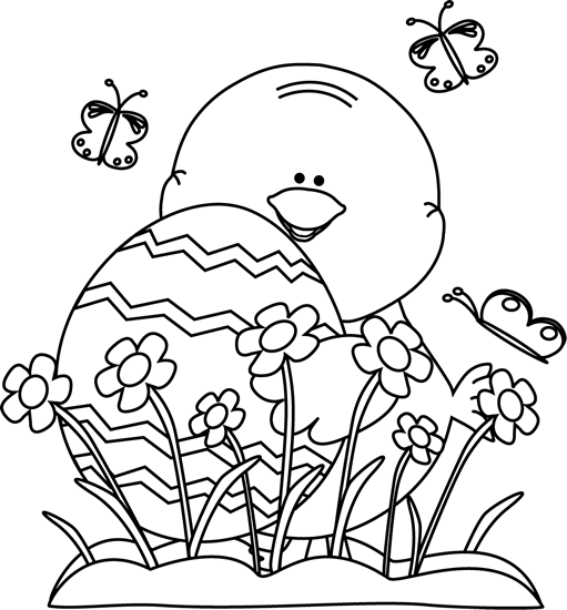 Perfect Flowers Clipart Black And White Position Wedding - Easter Black And White Clipart - Free Transparent PNG Clipart Images Download. - Transparent PNG Free Download
