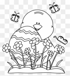 Perfect Flowers Clipart Black And White Position Wedding - Easter Black And White Clipart - Free Transparent PNG Clipart Images Download. - Transparent PNG Free Download