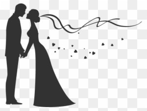 Wedding Png - Bride And Groom Silhouette - Free Transparent PNG Clipart Images Download. - Transparent PNG Free Download