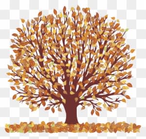 Watercolor Fall Flower Clipart Fall Wedding Floral - Tree With Falling Leaves Clip Art - Free Transparent PNG Clipart Images Download. - Transparent PNG Free Download