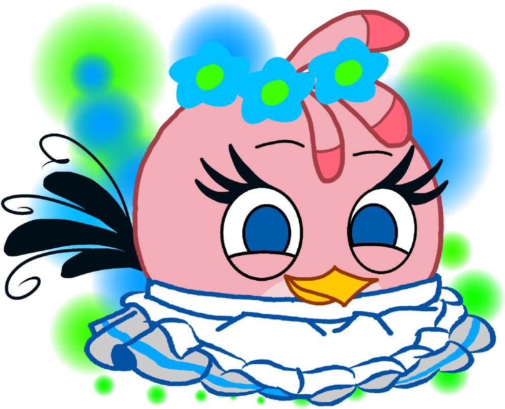 Angry Birds Stella Wedding Dress By Fanvideogames Angry - Angry Birds Stella - Free Transparent PNG Clipart Images Download. - Transparent PNG Free Download