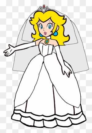 Princess Peach Wedding Dress 2d By Joshuat1306 - Super Mario Princess Peach - Free Transparent PNG Clipart Images Download. - Transparent PNG Free Download