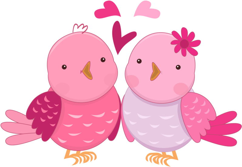 Pink In Love Birds Clipart Oh My Fiesta Wedding - Clip Art - Free Transparent PNG Clipart Images Download. - Transparent PNG Free Download