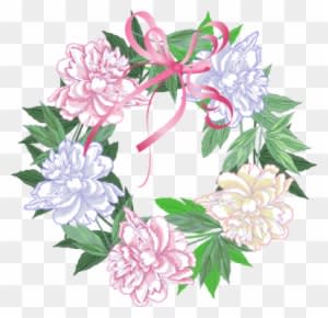 Watercolor Clipart, Peony, Flower Clipart, Wedding - Spring Wreaths Clipart - Free Transparent PNG Clipart Images Download. - Transparent PNG Free Download
