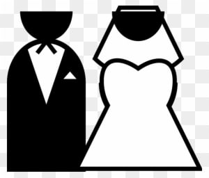 Wedding Vector Graphics 14, - Bride And Groom Cartoon - Free Transparent PNG Clipart Images Download. - Transparent PNG Free Download