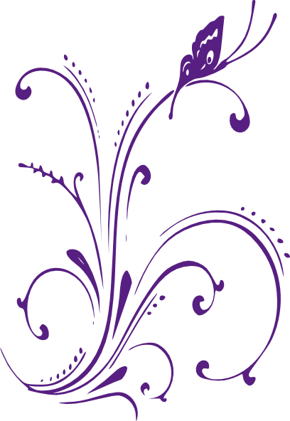 Vector And Purple Wedding Clipart Free 8724 Favorite - Purple Butterfly Clip Art Border - Free Transparent PNG Clipart Images Download. - Transparent PNG Free Download