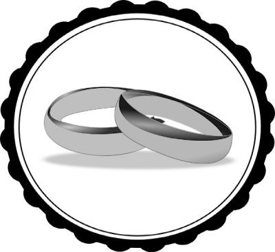 Wedding Ring Clipart - Black And White Ring - Free Transparent PNG Clipart Images Download. - Transparent PNG Free Download