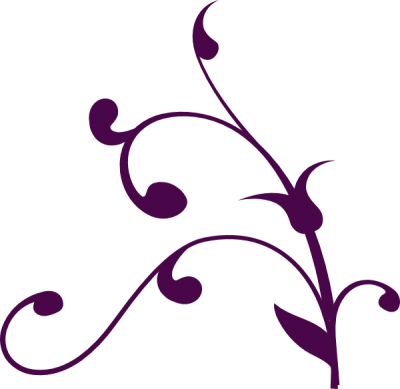 Purple Wedding Corner Swirl Clip Art At Pic Png Images - Tree Branch Clip Art - Free Transparent PNG Clipart Images Download. - Transparent PNG Free Download