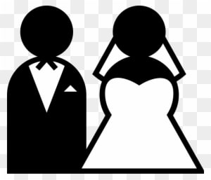 Wedding Rings Clipart, Vector Clip Art Online, Royalty - Bride And Groom Cartoon - Free Transparent PNG Clipart Images Download. - Transparent PNG Free Download