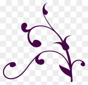Purple Wedding Corner Swirl Clip Art At Pic Png Images - Tree Branch Clip Art - Free Transparent PNG Clipart Images Download. - Transparent PNG Free Download