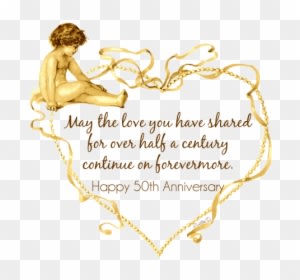 Happy 50th Wedding Anniversary Quotes Clipart - Toast For 50th Anniversary - Free Transparent PNG Clipart Images Download. - Transparent PNG Free Download