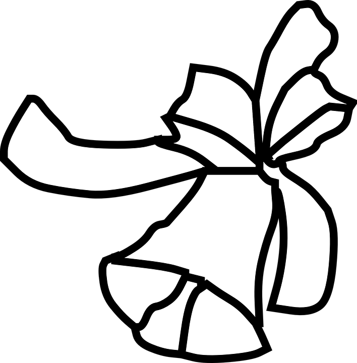 Wedding Bell Clipart 10, - Christmas Bell Outline - Free Transparent PNG Clipart Images Download. - Transparent PNG Free Download