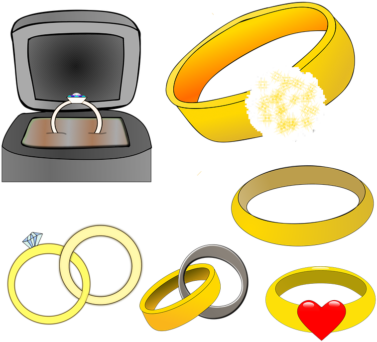 Wedding Ring Clipart 14, - Vihkisormus Piirros - Free Transparent PNG Clipart Images Download. - Transparent PNG Free Download