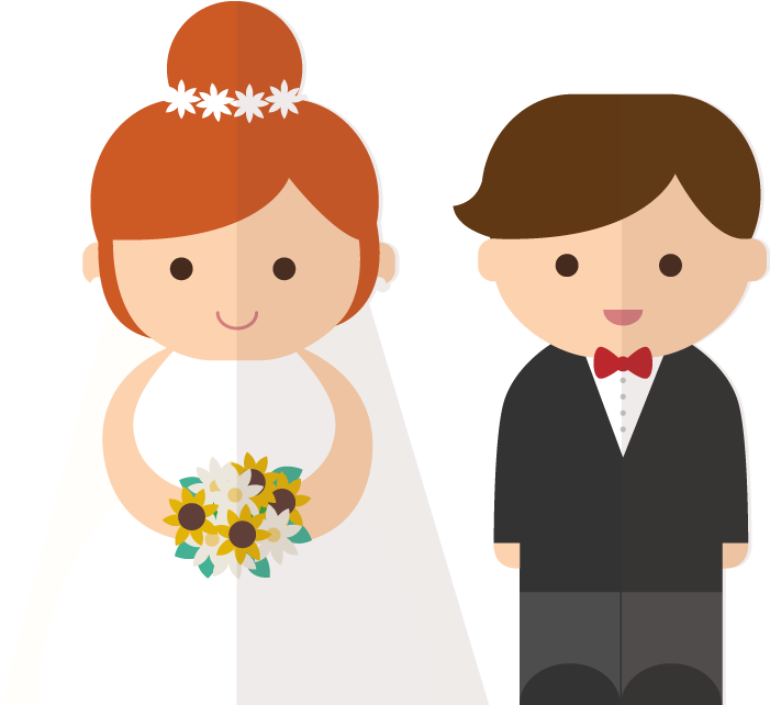 Bride And Groom Clipart Transparent Background Clipart - Bride And Groom Cartoon Png - Free Transparent PNG Clipart Images Download. - Transparent PNG Free Download
