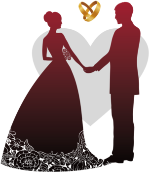 Wedding Design Png - Silhueta De Noivos Em Png - Free Transparent PNG Clipart Images Download. - Transparent PNG Free Download