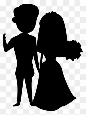 Wedding Couple Silhouette Clip Art - Wedding Couple Silhouette Clip Art - Free Transparent PNG Clipart Images Download. - Transparent PNG Free Download