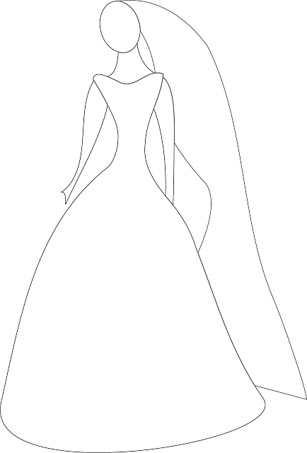 Wedding Dress Outline - Bride Silhouette Clip Art - Free Transparent PNG Clipart Images Download. - Transparent PNG Free Download
