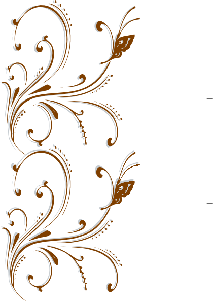 Fancy Wedding Border Png Transpa Images Clip Art - Write Here Notebooks: Butterfly Notebook/journal/diary - Free Transparent PNG Clipart Images Download. - Transparent PNG Free Download