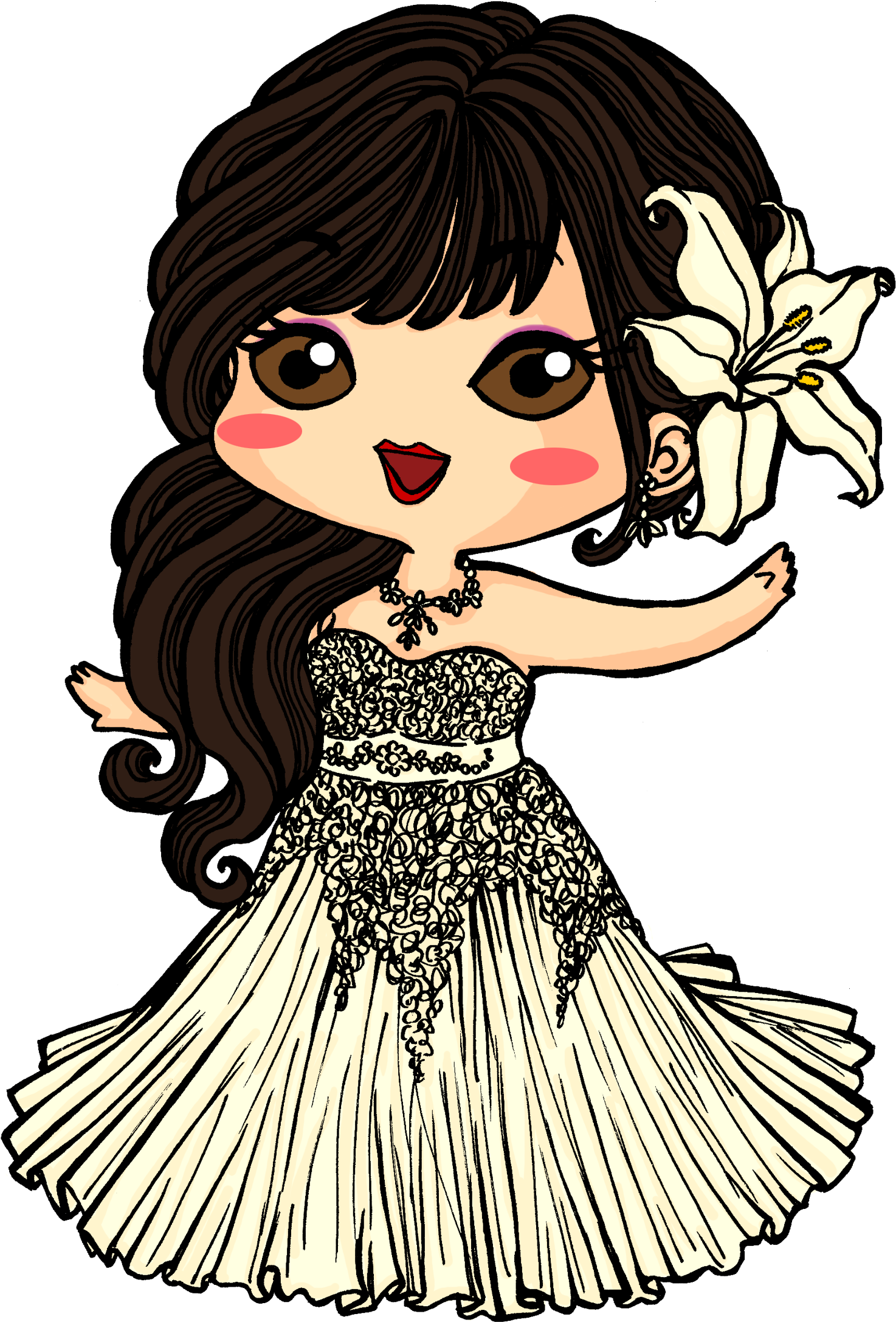 Pia Chibi Wedding - Drawing - Free Transparent PNG Clipart Images Download. - Transparent PNG Free Download