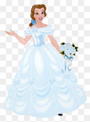 Wedding Dress Clipart Belle - Belle White Dress Png - Free Transparent PNG Clipart Images Download. - Transparent PNG Free Download