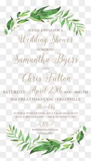 Wedding Invitation Sparkling Couples Wedding Shower - Couple Shower Invitations - Free Transparent PNG Clipart Images Download. - Transparent PNG Free Download