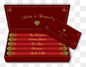 Box Email Wedding Card With Mini Scroll Inserts Templates - Green - Free Transparent PNG Clipart Images Download. - Transparent PNG Free Download