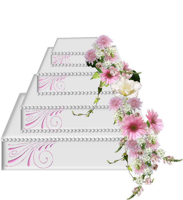 Gateau Mariage/ Wedding Cake - Artificial Flower - Free Transparent PNG Clipart Images Download. - Transparent PNG Free Download