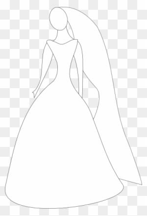 Free Vector Bride In Wedding Dress Clip Art - Bride Silhouette Clip Art - Free Transparent PNG Clipart Images Download. - Transparent PNG Free Download