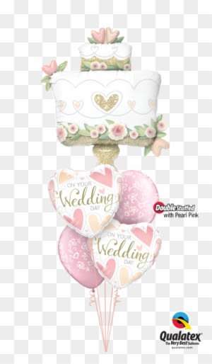 Delicious Wedding Cake Balloon Bouquet - 15cm Qualatex Quick Link Balloons Assorted Colours - Free Transparent PNG Clipart Images Download. - Transparent PNG Free Download