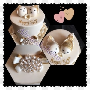 Golden Wedding Cake, Original Design By Scrummy Mummy - Midi Ring Sterling Silver Wire Wrapped Tourmaline Quartz - Free Transparent PNG Clipart Images Download. - Transparent PNG Free Download