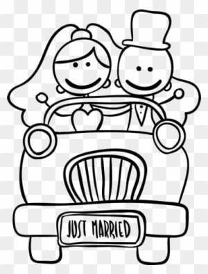 Ceramic Painting, Rock Painting, Bride Groom, Silhouettes, - Dibujos Novios Blanco Y Negro - Free Transparent PNG Clipart Images Download. - Transparent PNG Free Download