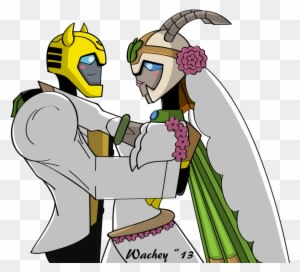Bumblebee And Jadebutterfly Wedding Commission By Wachey - Transformers Animated Fanfiction Sari Love Bumblebee - Free Transparent PNG Clipart Images Download. - Transparent PNG Free Download