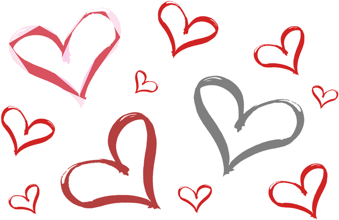 Wedding, Hearts, Heart, Valentine's Day, Love - Srdiecka Kreslene - Free Transparent PNG Clipart Images Download. - Transparent PNG Free Download