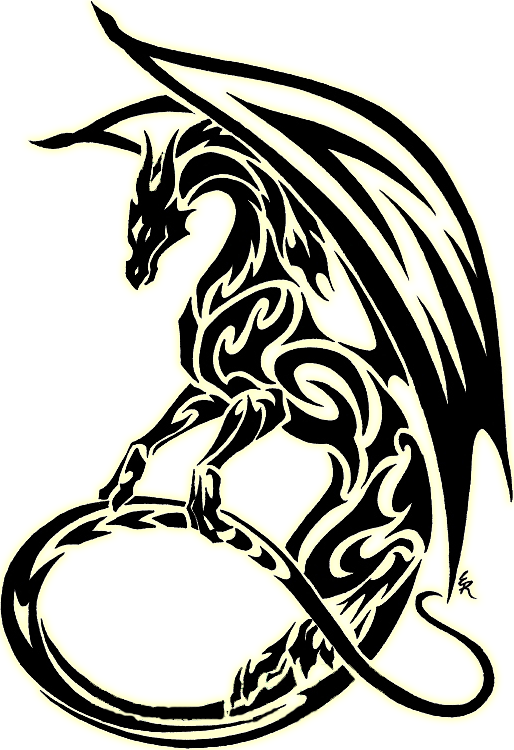 Tribal Dragon Clipart Best - Dragon Tattoos - Free Transparent PNG Clipart Images Download. - Transparent PNG Free Download