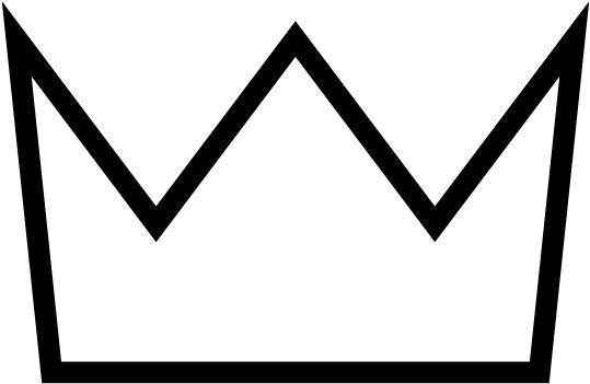 Black Crown Clipart - Three Point Crown Tattoo - Free Transparent PNG Clipart Images Download. - Transparent PNG Free Download