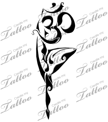 Marketplace Tattoo Posing Yoga Om - Celtic Cross With Ribbon Tattoo - Free Transparent PNG Clipart Images Download. - Transparent PNG Free Download