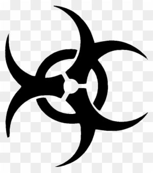 Glitter Tattoo Stencil Biohazard Sb Image - Tattoos Stencils - Free Transparent PNG Clipart Images Download. - Transparent PNG Free Download