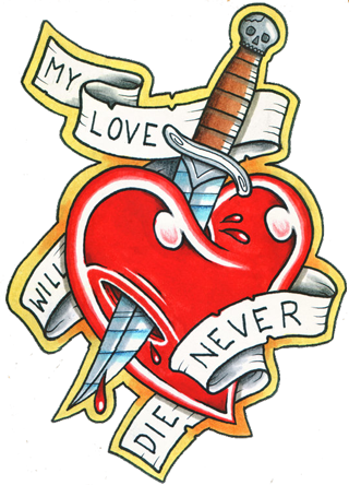 Heart And Love Tattoos Designs- High Quality Photos - Love Tattoo Design Png - Free Transparent PNG Clipart Images Download. - Transparent PNG Free Download