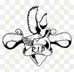 In Loving Memory Clipart - Dove Tattoo - Free Transparent PNG Clipart Images Download. - Tattoo Transparent PNG Free Download