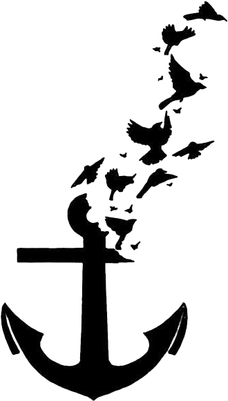 Anchor - Anchor Tattoo With Birds - Free Transparent PNG Clipart Images Download. - Transparent PNG Free Download