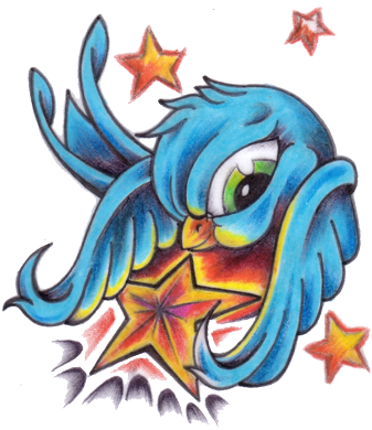 Ganesh Psychedelic Tattoo - Color Tattoo Flash Art - Free Transparent PNG Clipart Images Download. - Transparent PNG Free Download