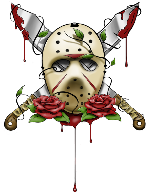 Horror Clipart Casper - Jason Mask Tattoo Designs - Free Transparent PNG Clipart Images Download. - Transparent PNG Free Download