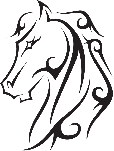 Tattoo Clipart Line Drawing - Horse Tattoo Designs - Free Transparent PNG Clipart Images Download. - Transparent PNG Free Download