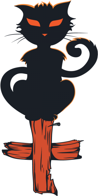 Halloween Cat Pics - Halloweent Tattoo Png Transparent - Free Transparent PNG Clipart Images Download. - Transparent PNG Free Download