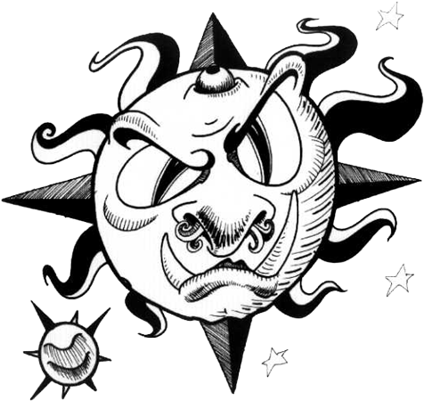 Moon Star Tattoos High Quality Photos And Flash Designs - Tattoo - Free Transparent PNG Clipart Images Download. - Transparent PNG Free Download