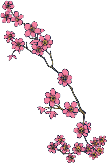 Cherry Blossom Tattoo - Cherry Blossom Tattoo Designs - Free Transparent PNG Clipart Images Download. - Transparent PNG Free Download