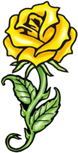 Cross And Rose Tattoo Designs - Red Rose Tattoo - Free Transparent PNG Clipart Images Download. - Transparent PNG Free Download