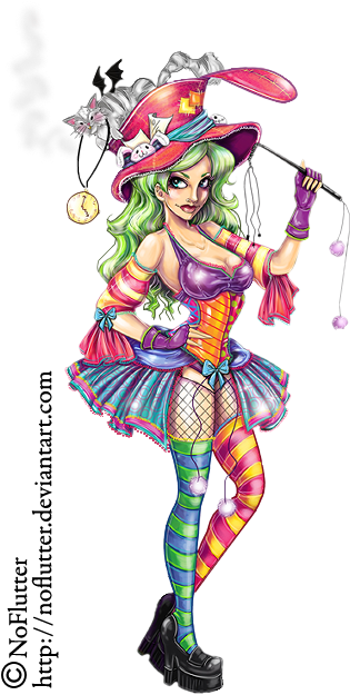 Photobucket - Mad Hatter Girl Tattoo - Free Transparent PNG Clipart Images Download. - Transparent PNG Free Download