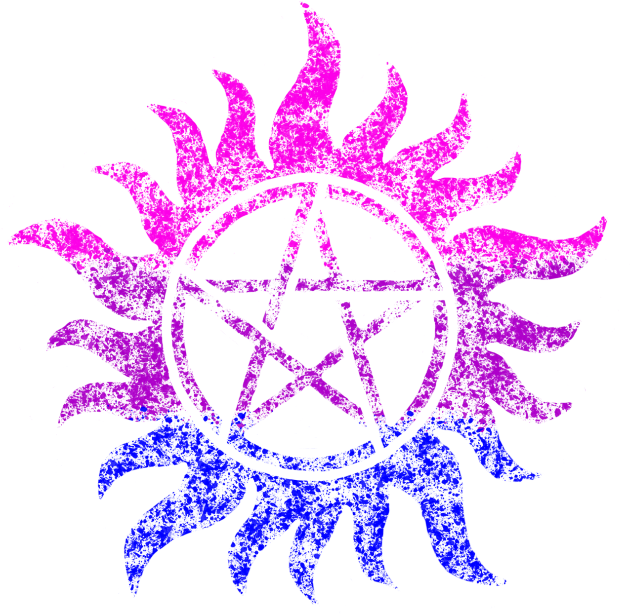 Pride Month Supernatural Spn Anti Possession Symbol - Supernatural Anti Possession Symbol Tattoo - Free Transparent PNG Clipart Images Download. - Transparent PNG Free Download