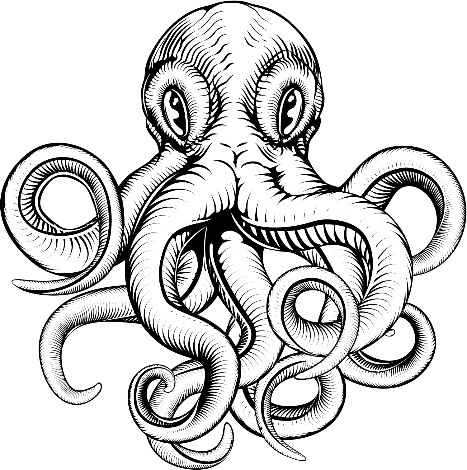 Farakana Cheltenham Drum Amp Bass Dub Bassline Music - Octopus Tattoo - Free Transparent PNG Clipart Images Download. - Transparent PNG Free Download